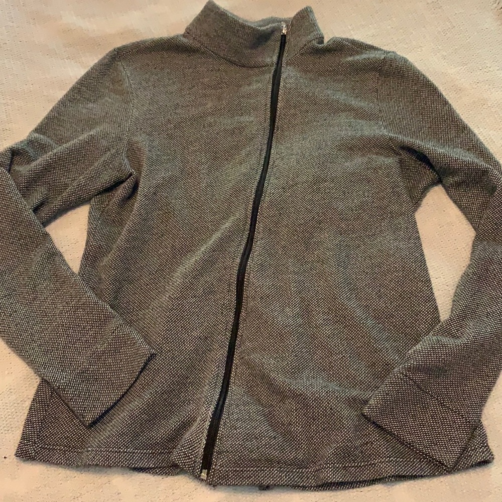 Beyond Yoga Pleated Asymmetrical Zip Jacket